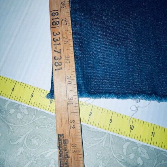 AG Jeans Womens 28R Fits 29x31 Blue Denim Alexa Mid Rise Slim Boot Frayed Hem - Picture 8 of 11